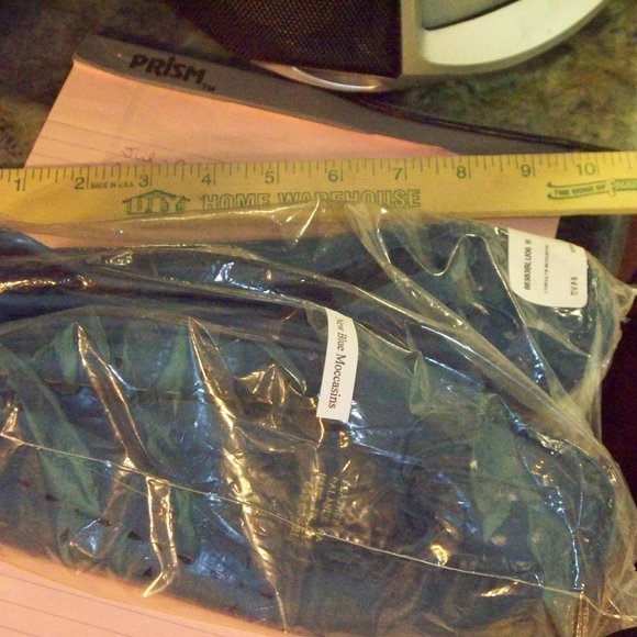 Genuine Leather Valley Lane SO Soft & Comfy Blue Moccasins Womens Size 5.5 Shoes - Picture 3 of 3